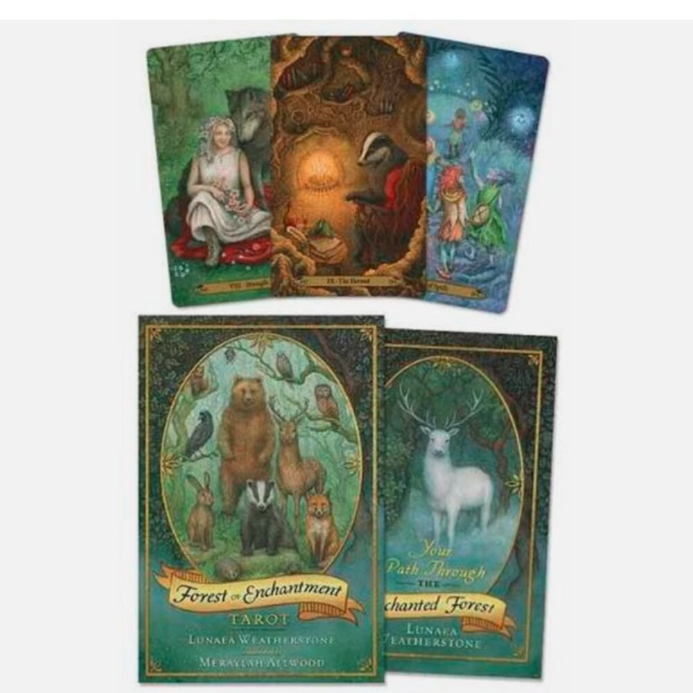 Forest of Enchantment Tarot Cards 78 cards & 240-page illustrated book LN MINT